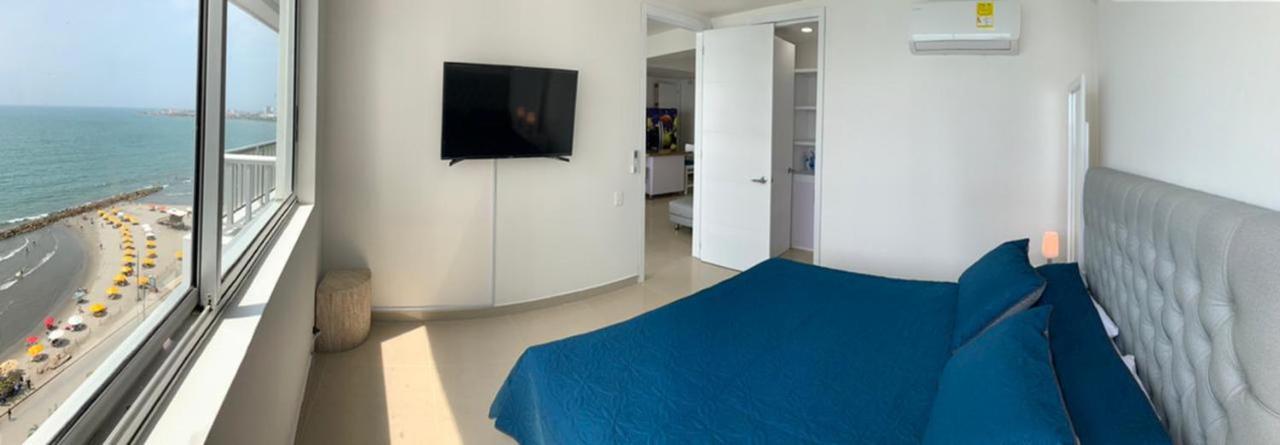 2 Bedroom Beachfront 2p1-al2 With Pool And Wifi * Cartagena